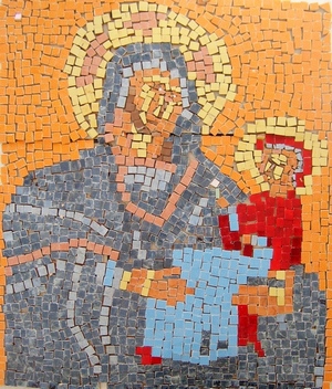 Св. Богородица с Младенеца || Мозайка / mosaic || 2009